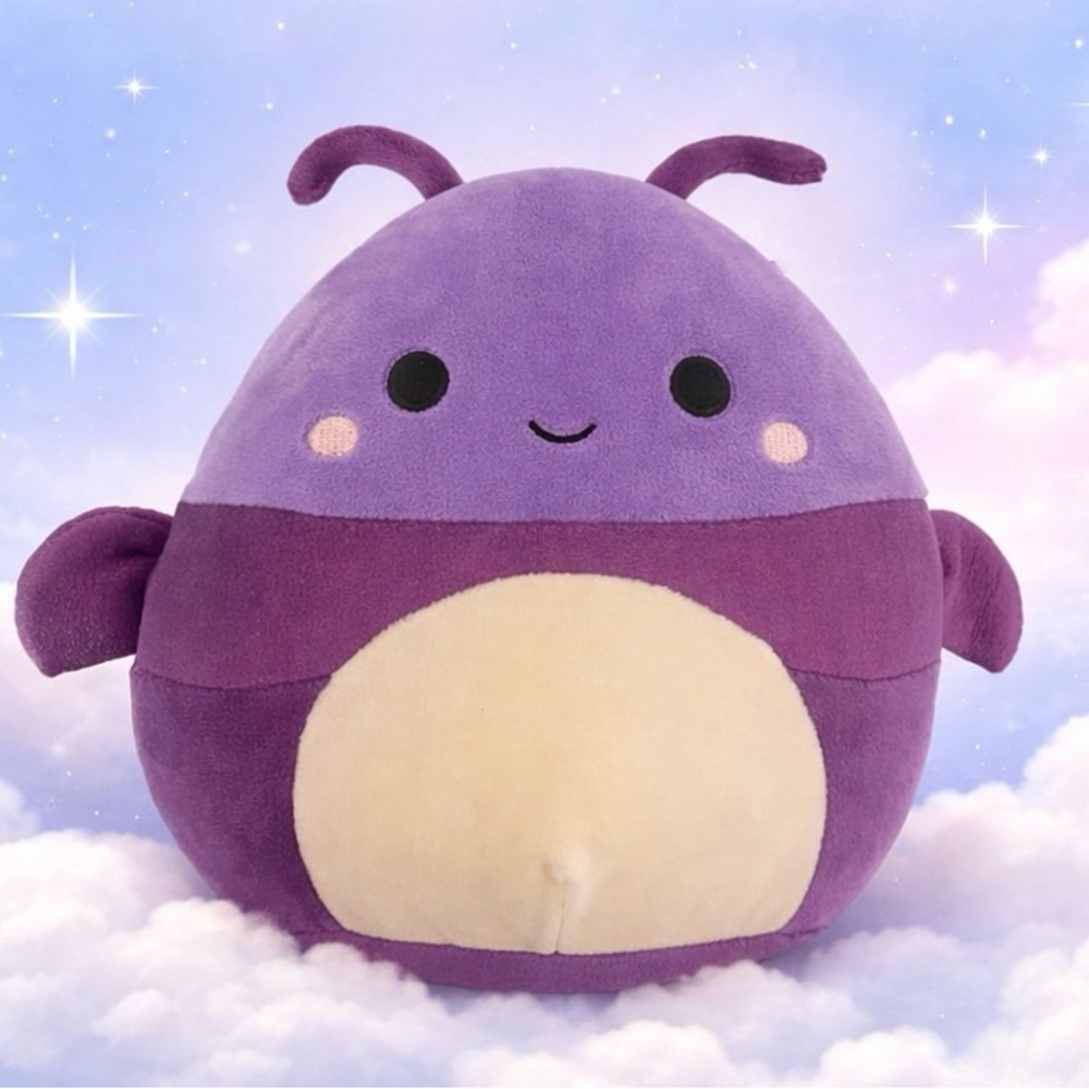 🦋💜 Moonie the Moth Squishmallow – 8 Inch – CLEAN & CUTE!